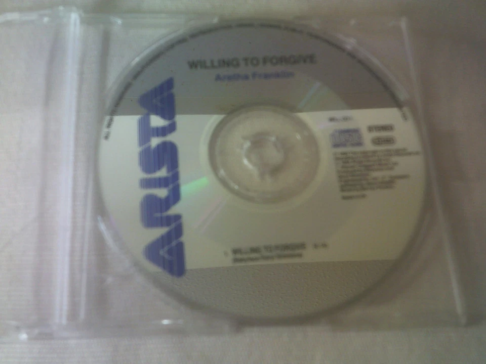 ARETHA FRANKLIN - WILLING TO FORGIVE - UK PROMO CD SINGLE - Image 1 of 1