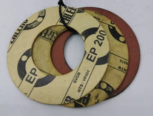 3x Flachdichtung Ø82 x 43mm x 2mm Fibre Flanschdichtung Ehlers+Pfeiffer EP200 - Picture 1 of 2