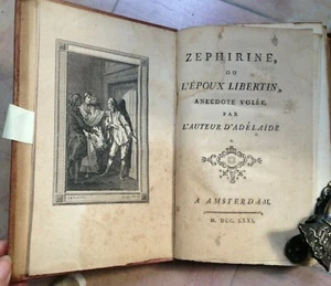 Zephirine Ou L'époux Libertin 1771 (de Garnier) Illustrated FESSARD E.O. Curious - Picture 1 of 5