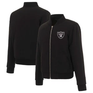 Las Vegas Raiders JH Design Women's Reversible Fleece Full-Zip Jacket - Black - Picture 1 of 8