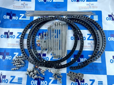 TITANIUM TECH OF ORTHO ZE EXTERNAL FIXATION FIXATOR RING- 200mm For TIBIAL FEMUR FRACTURE 2p