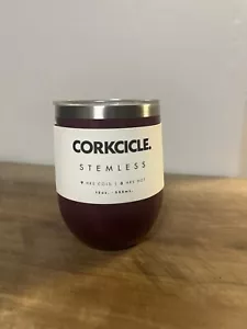 Bicchiere da vino senza stelo Corkcicle con coperchio 12 oz - Merlot - Foto 1 di 7