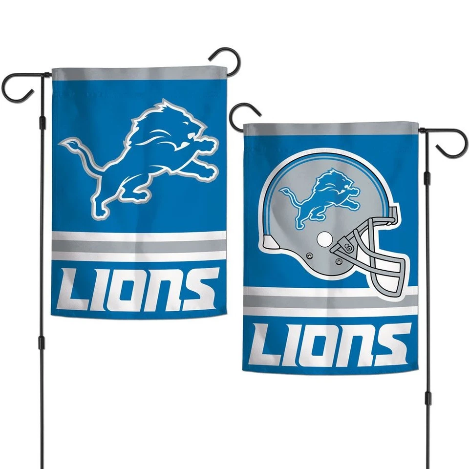 Bandera Detroit Lions 12x18 estilo jardín 2 caras Foto 1 de 1