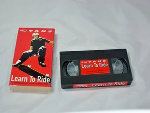 Vans: Learn To Ride - Skateboarding Instructional (VHS 2001) John Cardiel Salman - Picture 1 of 2