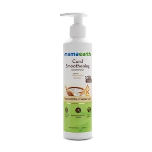 Mamaearth Curd Smoothening Shampoo 250ml für krausfreies glänzendes Haar mit Keratin - Bild 1 von 9