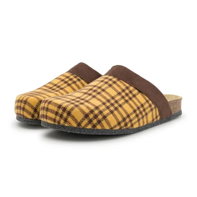 Kamelhaar Retro-Filzclog mit Korkfußbett Filzpantoffel Hauspantoffel mit Fußbett - Bild 1 von 4