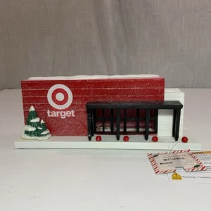 Target LED Store Bullseye Spielplatz beleuchtet Schnee Glitzer Weihnachtsdorf 2025 - Bild 1 von 3