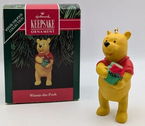 Winnie The Pooh with Honey Pot Hallmark Christmas Tree Ornament - Picture 1 of 3