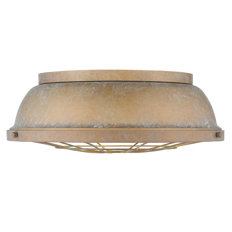 Golden Bartlett 3-Light 17" Ceiling Light in Copper Patina - Image 1 of 4