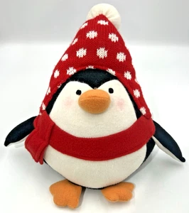 Traje de invierno de felpa con peso de pingüino de Navidad 3 libras, 9" T x 12" W - Imagen 1 de 13