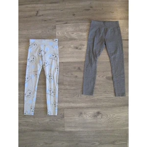 Grey Stretchy Pants Leggings Lot of 2 Girls Kid Justice Size 7 Bottoms Kitty Cat - Picture 1 of 8