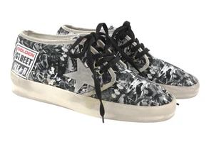 GOLDEN GOOSE Zapatillas Hombre Gama Alta EU43 Gris Estampado Envejecido Con Cordones - Imagen 1 de 10