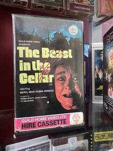 The Beast in the cellar Pink Hire tape very rare Pre Cert VHS Video - Picture 1 of 12