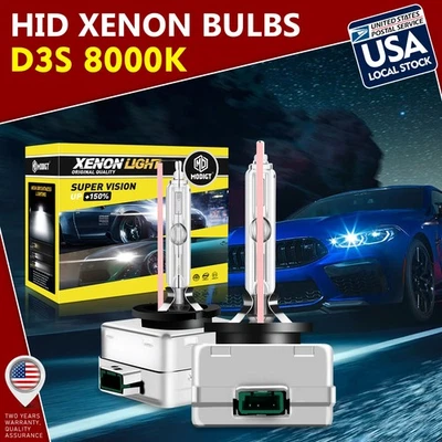 MODIGT HID Headlight Bulb D3S High Low Beam HID Xenon Kit 8000K 35W Super Bright - Image 1 of 4