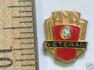 AMA Veteran Motorcycle Pin  _ Americal Motorcycle Association Member Pin (#218) - Picture 1 of 1