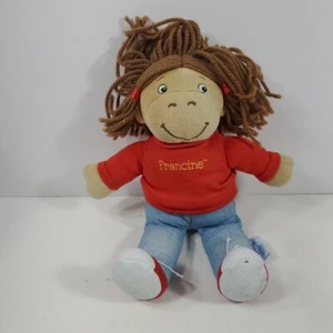 Vintage PBS Arthur 1998 Francine Plush Eden Doll Marc Brown Stuffed 10" - Picture 1 of 8