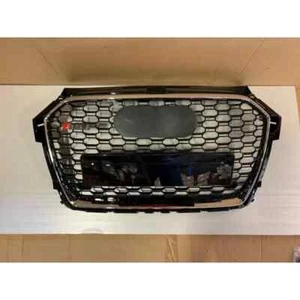 Für Audi A1 2015-2018 8X Wabengrill Grill RS1 Black Chrom Style - Afbeelding 1 van 5