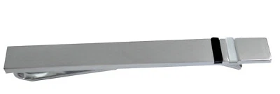 925er Silber Krawattenschieber Perlmutt + Onyx 6,6 cm m.i. Germany + Box  NS0041 - Bild 1 von 4