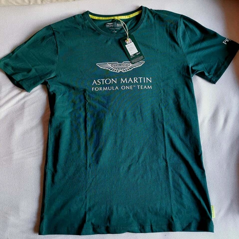 Sebastian Vettel ASTON MARTIN F1 PERONI SPONSOR SHIRT 2021 "L" NEW WITH TAGS Cover