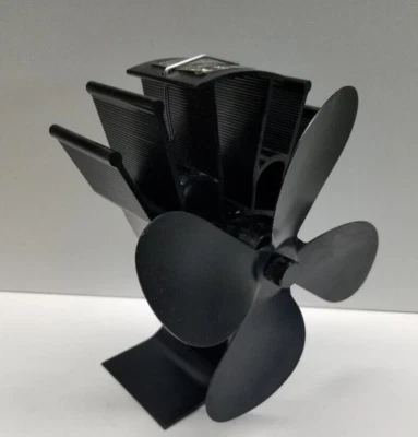  Ventilador de estufa alimentado por calor - Actualización diseñado funcionamiento silencioso 4 aspas con estufa  Foto 1 de 4