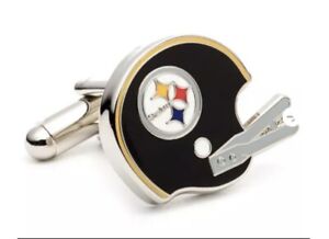 NFL Fans Cuff Links Pittsburgh Steelers Retro Helmet
