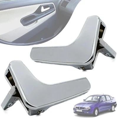 Manetas Tiradores Izquierdo y Derecho cromados interior Seat Ibiza 2000 Mk3 6k2  - Imagen 1 de 4