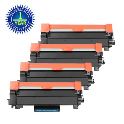 4PK TN760 Toner Cartridge for Brother TN730 MFC-L2710DW DCP-L2550DN HL-L2405W - Image 1 of 4