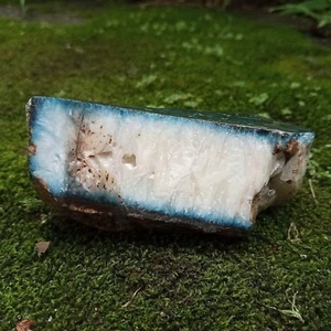 210G New Discovery  partly polished Rare Dumortierite Rough Blue MineralSpecimen - Picture 1 of 8