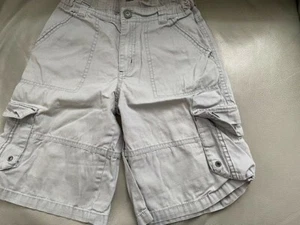 boy gymboree cargo shorts sz 8 grey school beach holidays summer fall - Picture 1 of 4