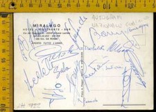 Autografo sport calcio nazionale Italiana autografi su cartolina lh 722