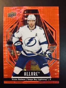 2022-23 Upper Deck Allure Hockey Red Rainbow 22 Victor Hedman - Tampa Bay