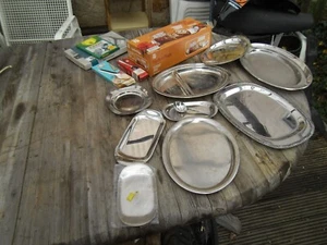 Raccolta 15 pezzi WMF Cromargan piatti da servizio ovali piatto per tapparelle fine da tavolo - Foto 1 di 8