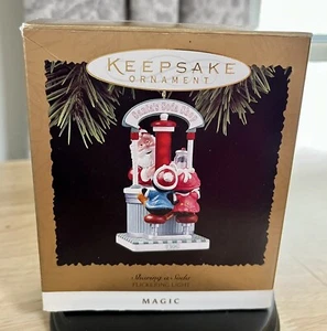 Hallmark Andenken Ornament Sharing A Soda Magic Santa beleuchtet Vintage 1996 in Box - Bild 1 von 6