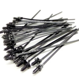 Nylon Cable Tie Fastener Clips Released Zip Straps Car Bundled Wire Band 50Pcs - Picture 1 of 12