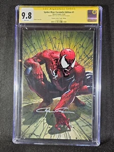 Spider-Man #1 2020 Facsimile Signed Sketched Clayton Crain Virgin CGC SS 9.8 - Picture 1 of 2