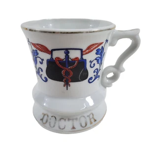 Taza de afeitar símbolo caduceo de colección médico ocupacional - Imagen 1 de 6