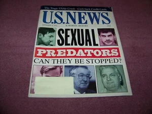 U.S. News Magazine Vintage 1994 "Sexual Predators" / "USAir's Flight 427 Crash" - Picture 1 of 4