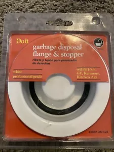Do it Best White Garbage Disposal Flange and Stopper 438967 FREE SHIPPING - Picture 1 of 2