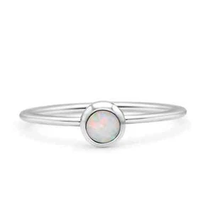 5mm Round Petite Dainty Thumb Fashion Oxidized Band 925 Sterling Silver - Picture 1 of 4