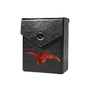 Red Demon Deck Box - Belt Loop - Faux Leather - Magic the Gathering - YGO - Picture 1 of 7
