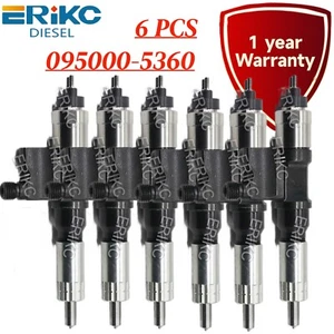 6PCS Original Injection 095000-5361 Fuel Injector Assembly for Isuzu 7.8L 6HK1 - Picture 1 of 8