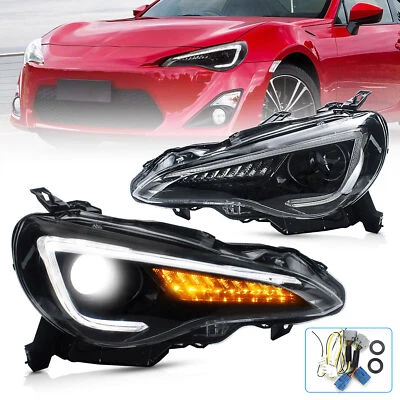 Par de faros LED VLAND para Toyota 86 Subaru BRZ Scion FR-S 2012-2021 EE. UU. Foto 1 de 4