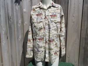 Outlaw Western Wear Pearl Snap Long Sleeve Shirt Men's Size Large - Picture 1 of 9