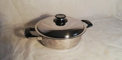 🌐🌐🌐AMC - 1985 - PENTOLA TOPF PFANNE KOCHTOPF 8034 - 24 cm GAS VISIOTHERM - Immagine 1 di 4