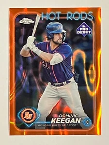 2024 Topps Pro Debut Cromo Naranja Lava Dominic Keegan 23/25 Hot Rods Rays - Imagen 1 de 3