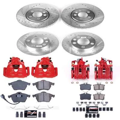 PowerStop Disc Brake Kit - Front and Rear - Fits Volkswagen Beetle 1999, Volkswa Foto 1 de 4