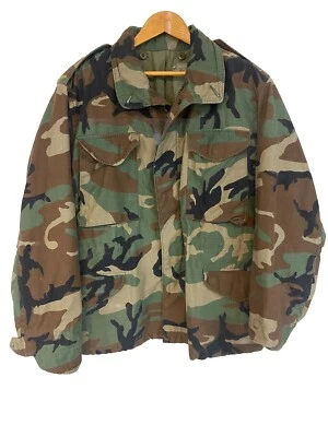 US ARMY FIELD JACKET Medium/Regular COAT COLD WEATHER WOODLAND CAMOUFLAGE - Image 1 of 4