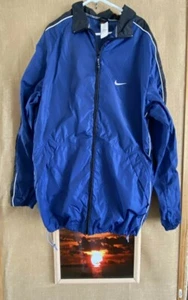 Chaqueta Nike de 2 piezas combinación de calentamiento azul/negro/gris talla M con bolsillos pantalones L - Imagen 1 de 12