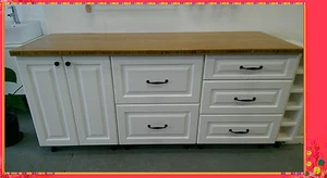Flat Pack Kitchen Cabinets Without Bench 1.8 M Matt White Provincial - Picture 1 of 7