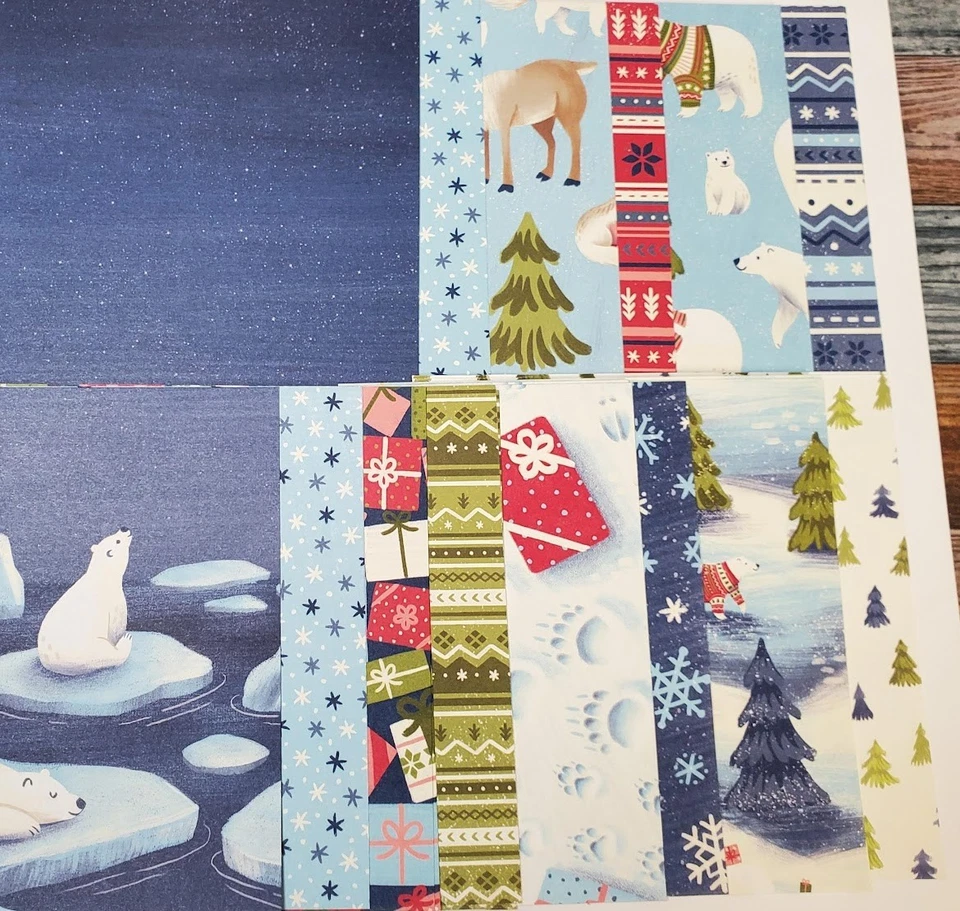 Stampin Up Designer Series Paper - Half Pack (24) 6x6 Sheets BEARY CHRISTMAS - Image 1 of 1